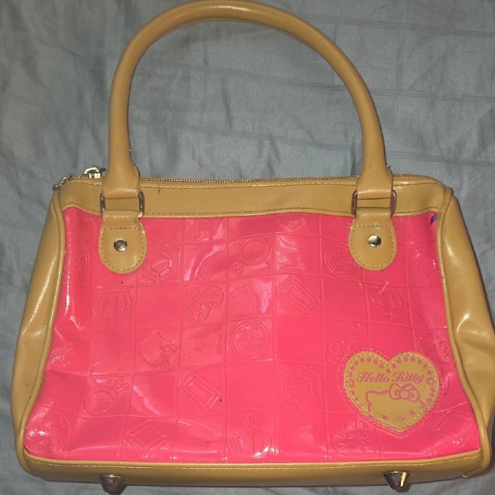 Hello Kitty Pink and Tan Satchel